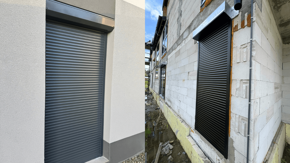 Zamontowane rolety zewnętrzne