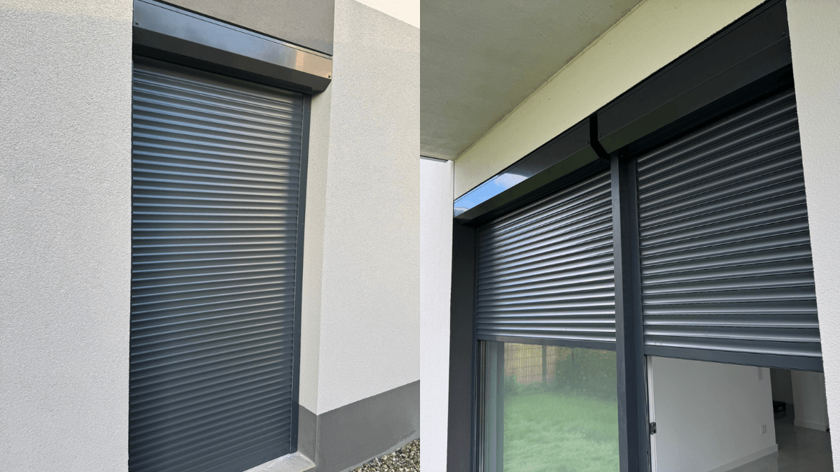 Zamontowane rolety zewnętrzne