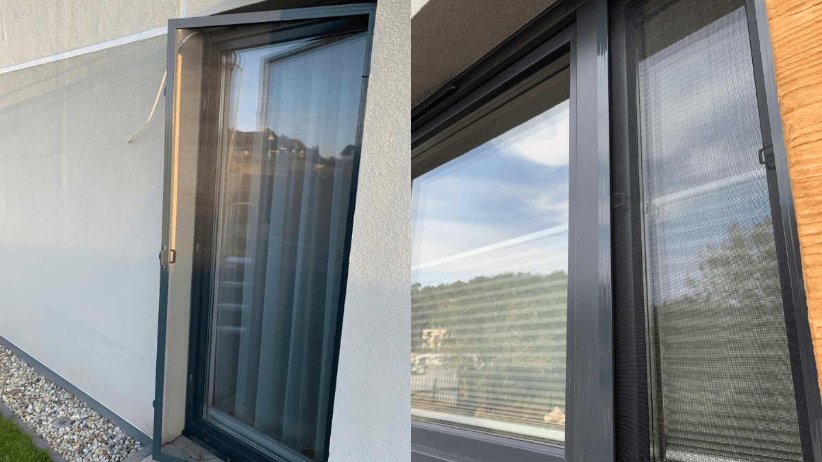 Zamontowane moskitiery podczas jednej z realizacji